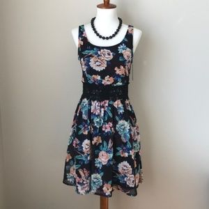 NWT! Xhilaration Floral Skater Dress